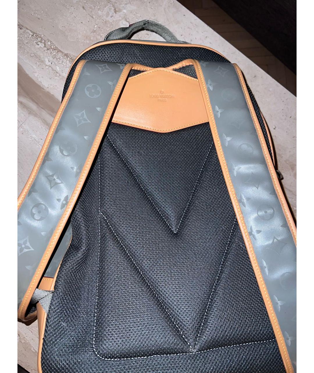 LOUIS VUITTON Серый кожаный рюкзак, фото 3