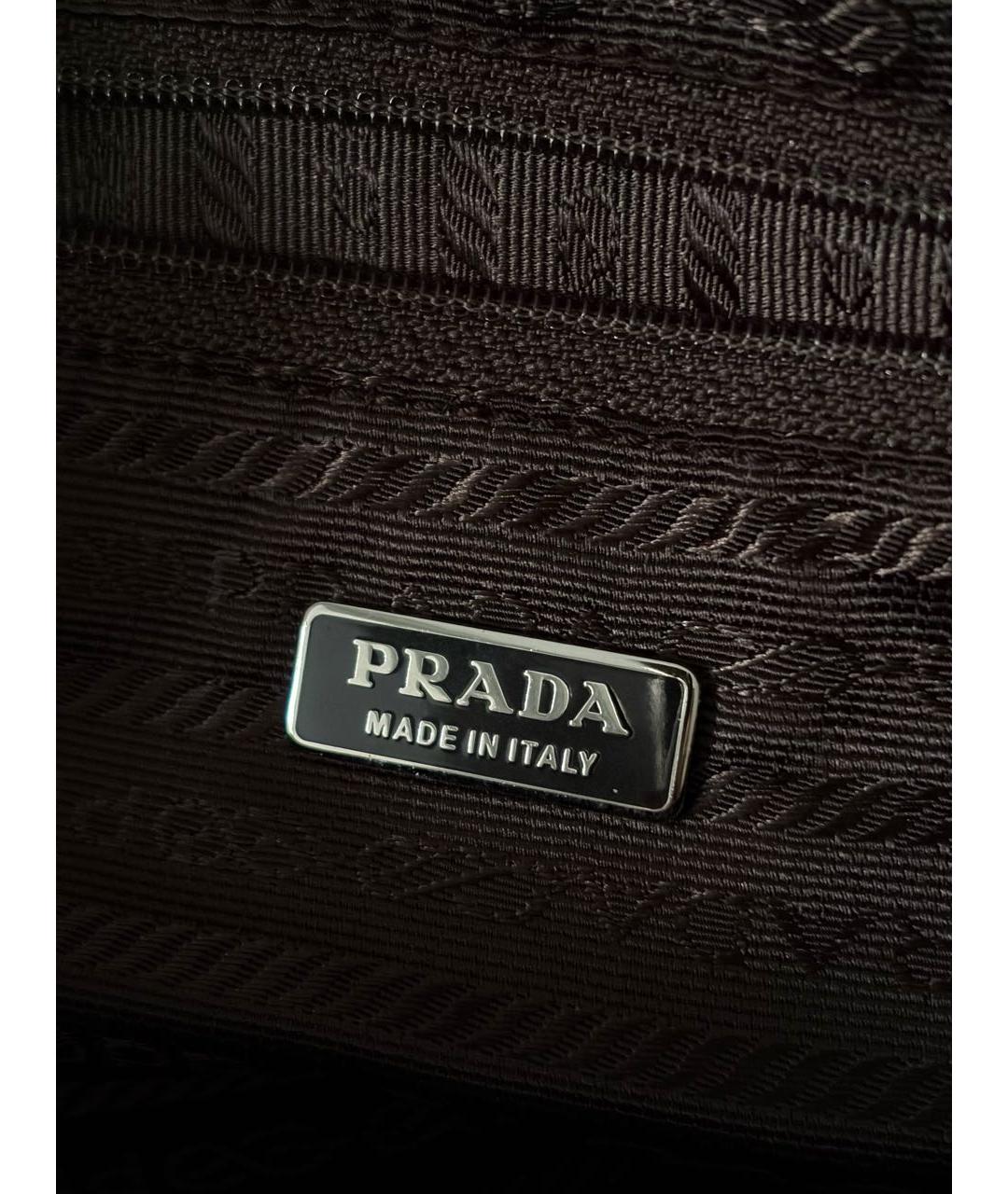 PRADA Бежевая сумка с короткими ручками, фото 5