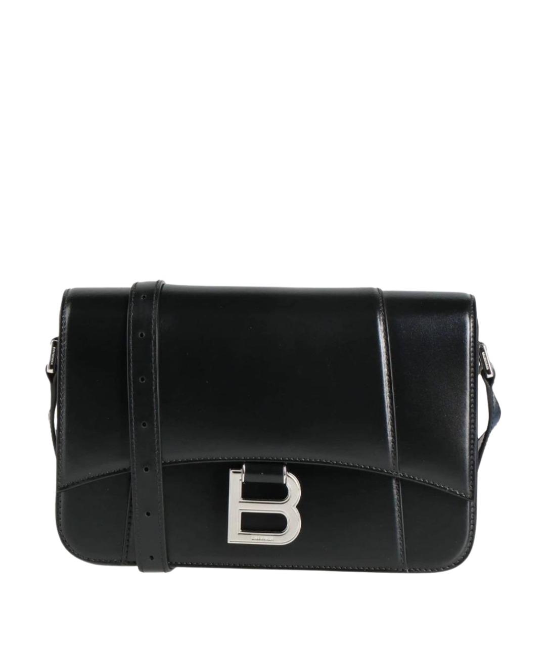 BALENCIAGA Черная кожаная сумка через плечо, фото 1