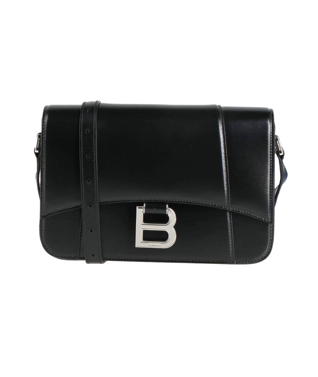 BALENCIAGA Черная кожаная сумка через плечо, фото 4
