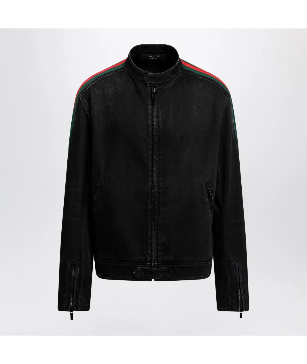 GUCCI Черная деним куртка, фото 3
