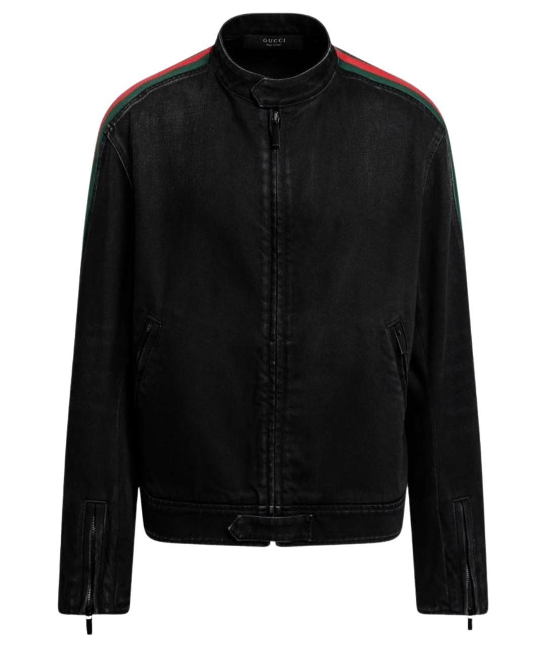 GUCCI Черная деним куртка, фото 1