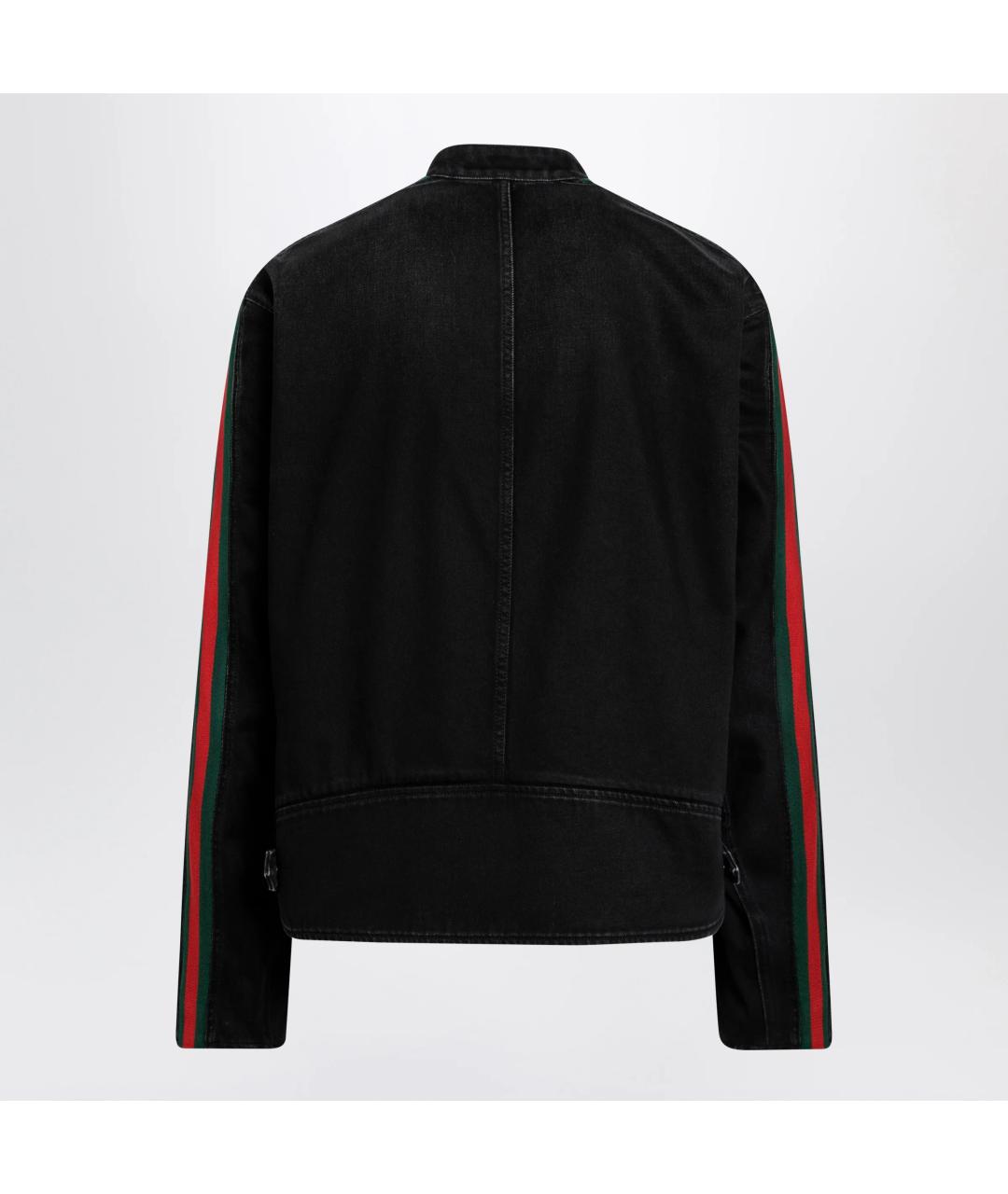 GUCCI Черная деним куртка, фото 2