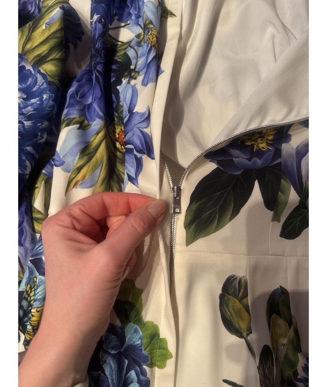 DOLCE&GABBANA Мульти шелковое коктейльное платье, фото 3