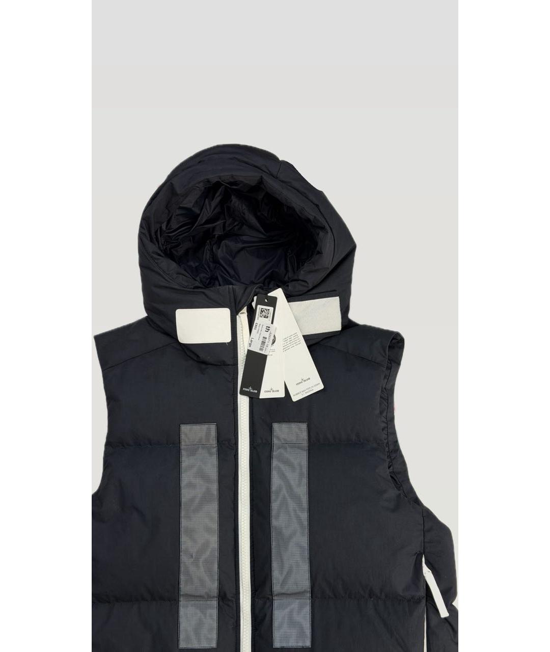 STONE ISLAND Темно-синий жилет, фото 3