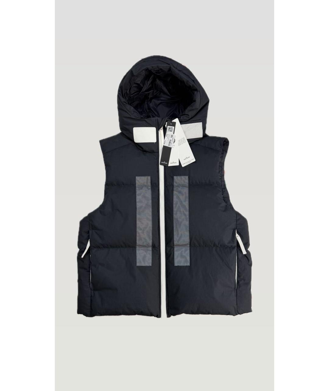 STONE ISLAND Темно-синий жилет, фото 6