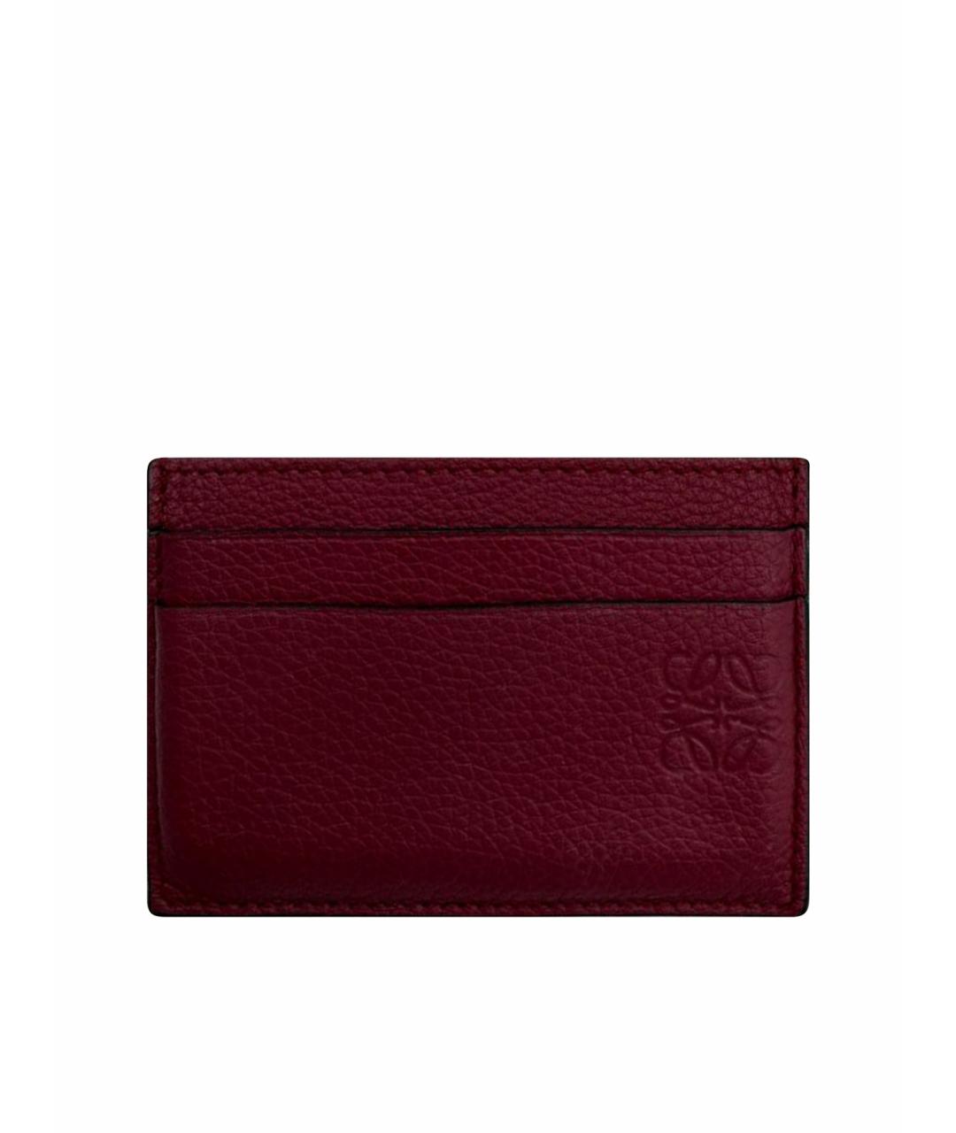 LOEWE Фуксия кожаный кардхолдер, фото 1