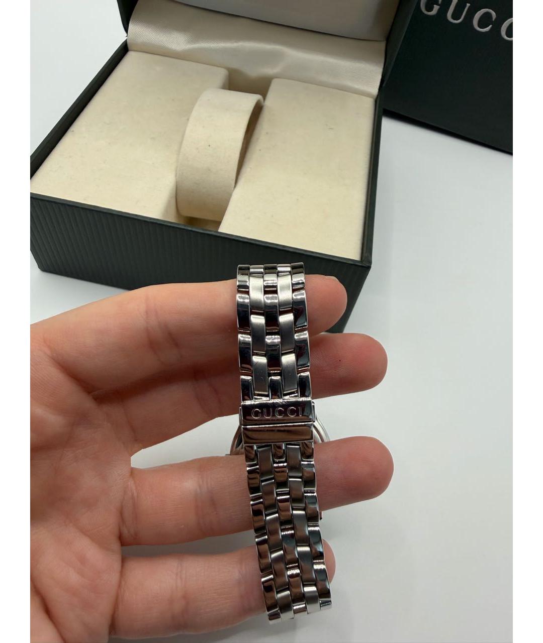 GUCCI Серебряные стальные часы, фото 3