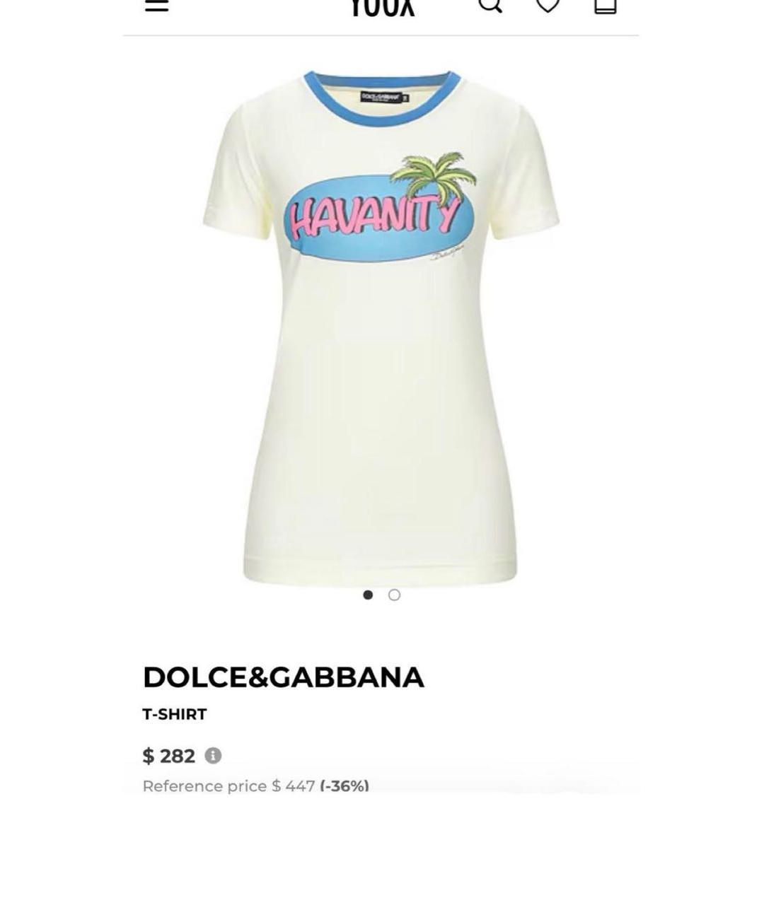 DOLCE&GABBANA Хлопковая футболка, фото 5