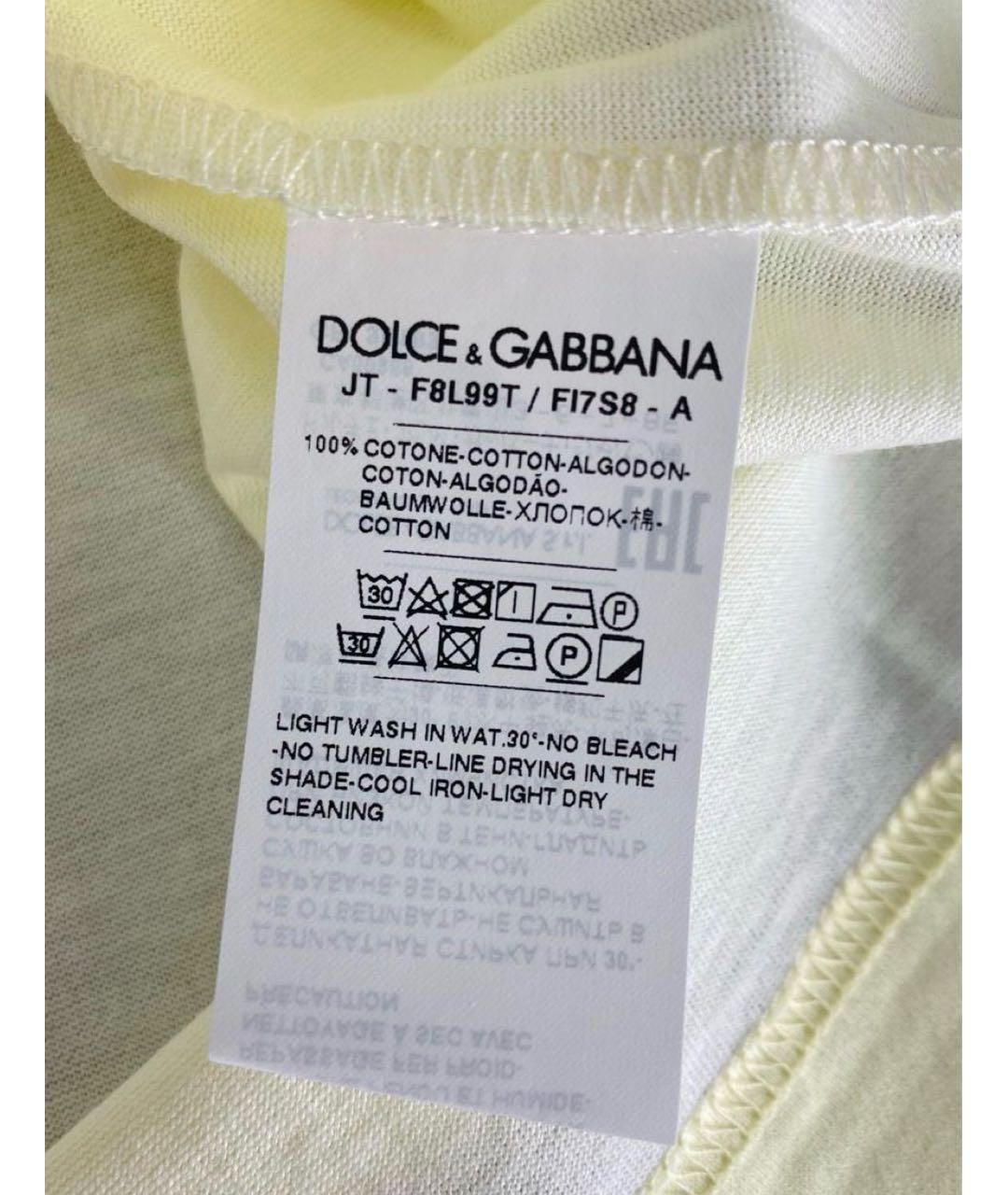DOLCE&GABBANA Хлопковая футболка, фото 6