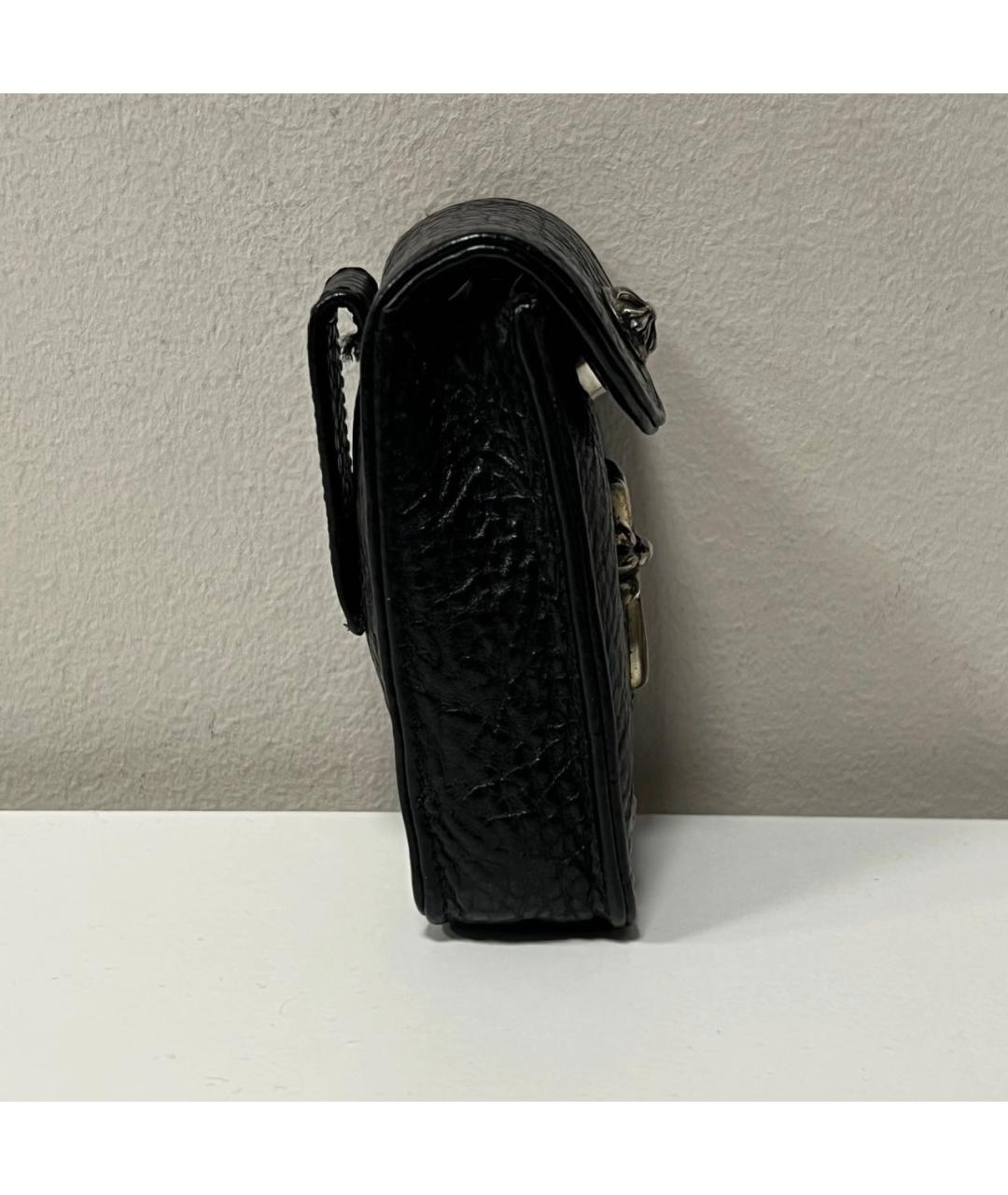 CHROME HEARTS Черный кожаный кошелек, фото 4