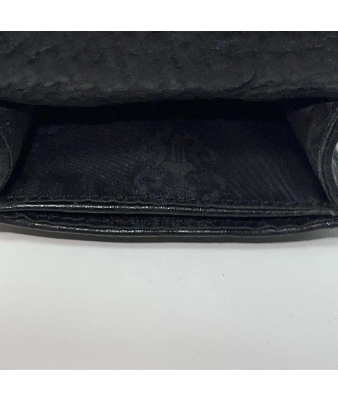 CHROME HEARTS Черный кожаный кошелек, фото 7