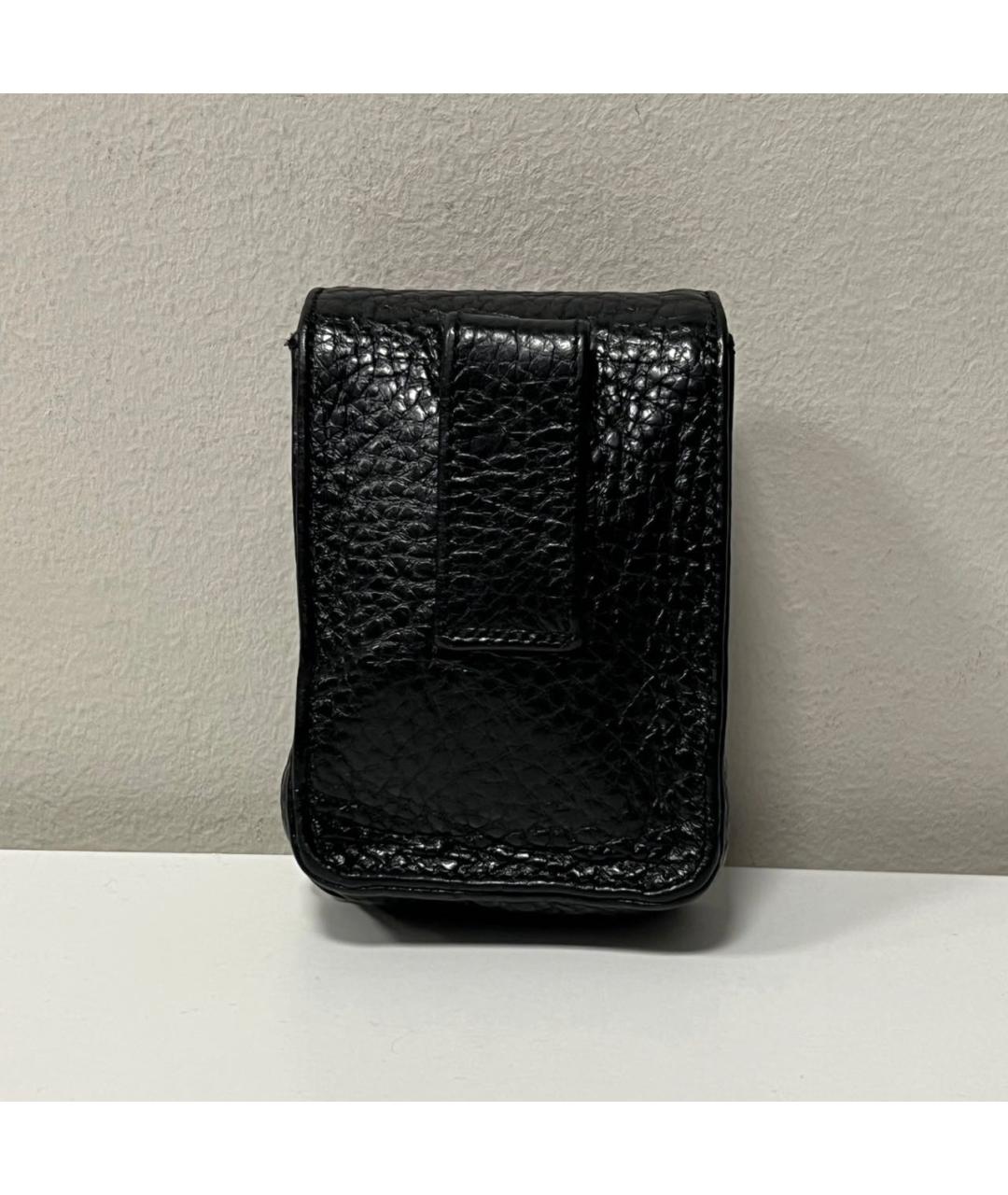 CHROME HEARTS Черный кожаный кошелек, фото 2