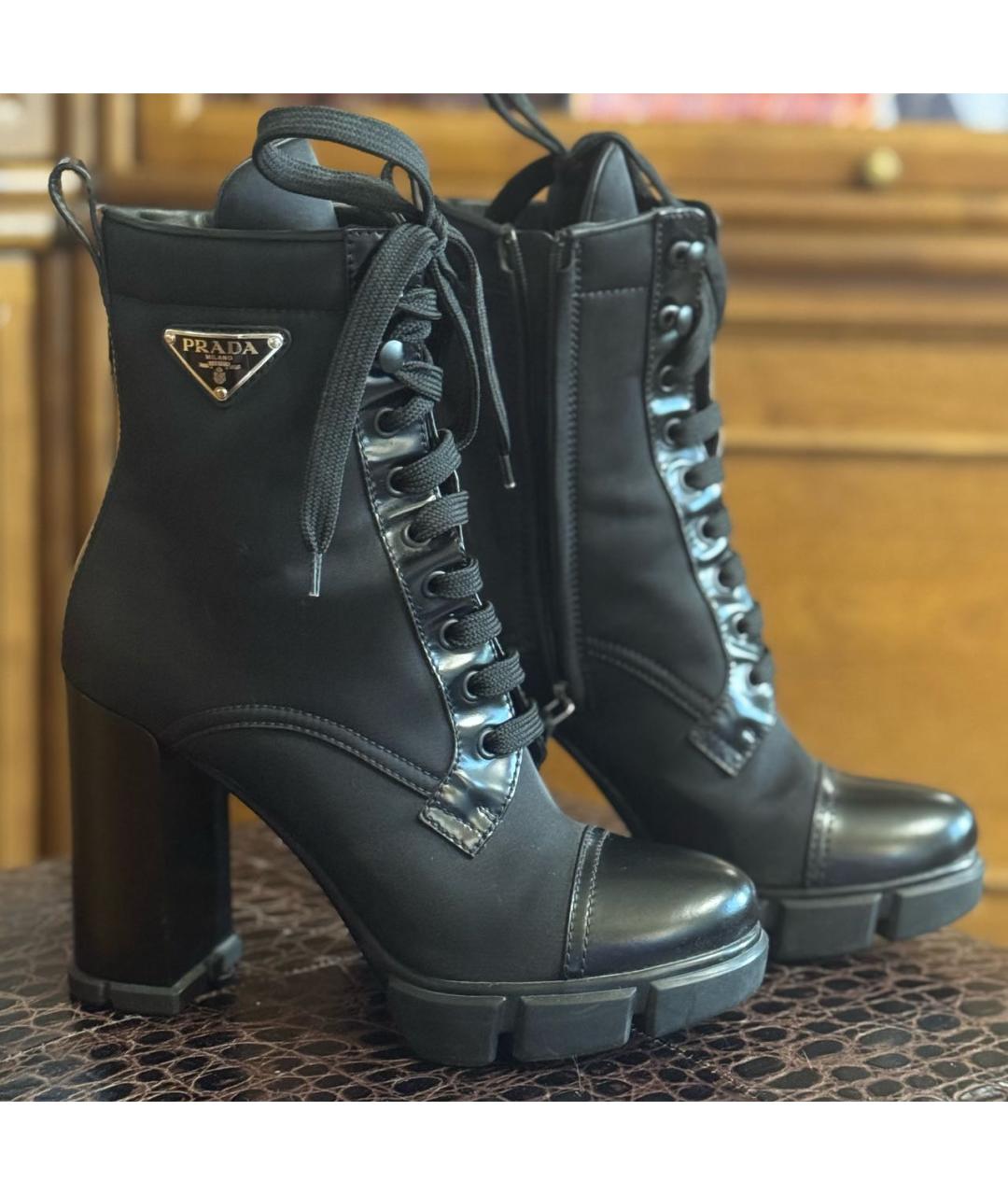 PRADA Черные ботильоны, фото 5