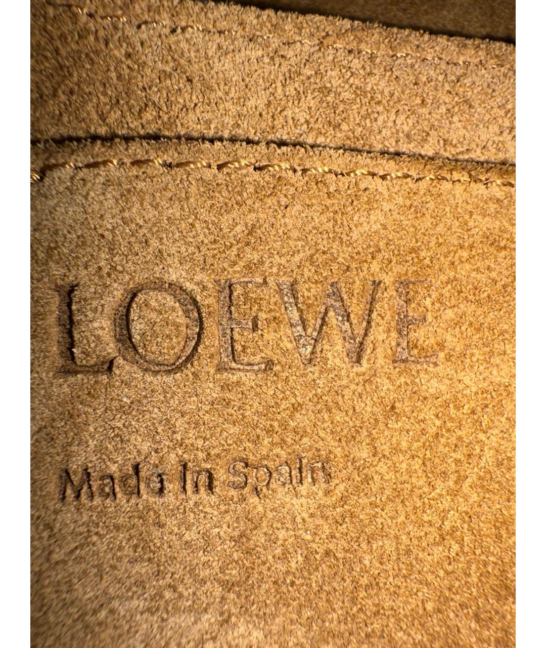 LOEWE Оранжевая кожаная сумка через плечо, фото 6