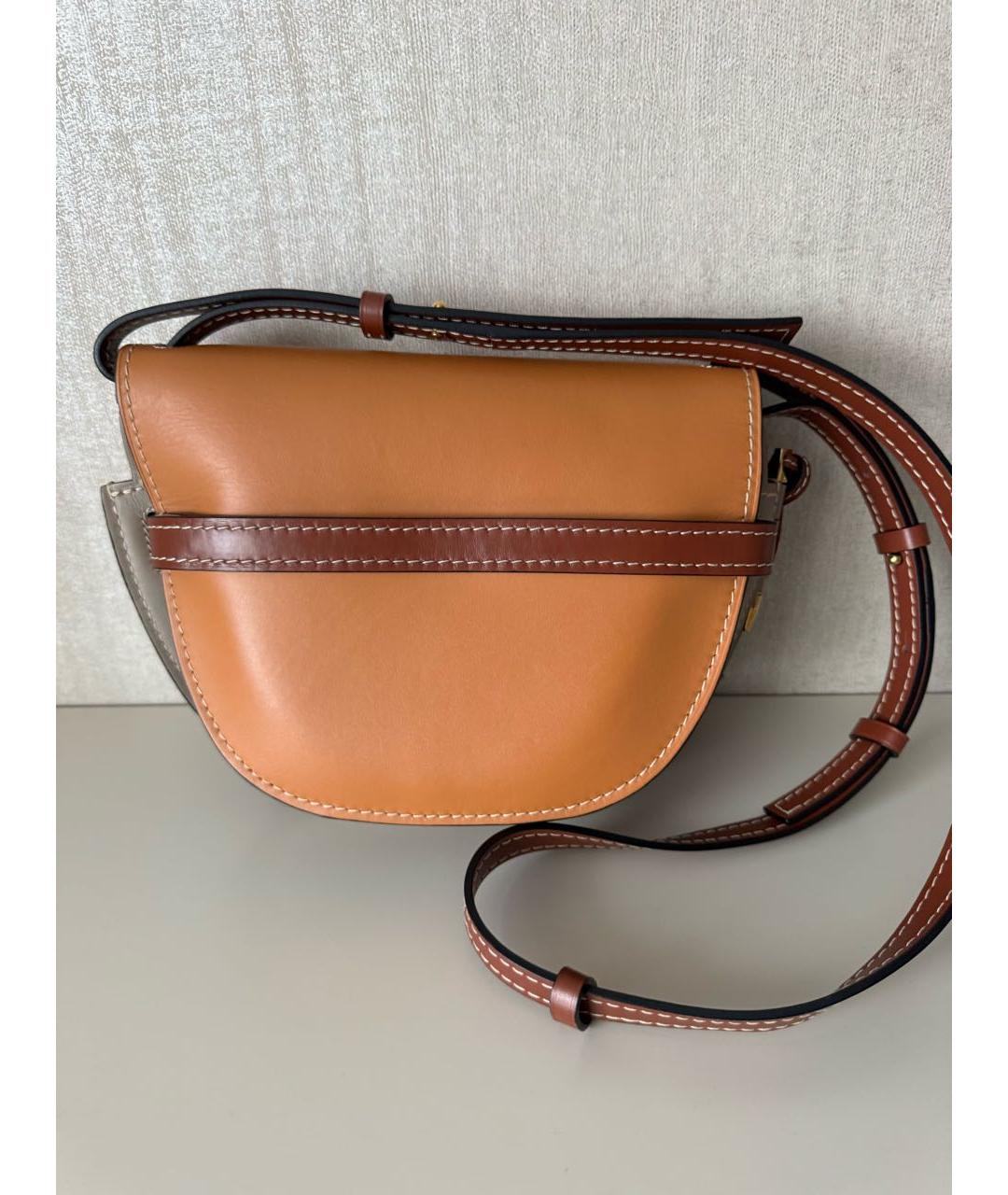 LOEWE Оранжевая кожаная сумка через плечо, фото 2
