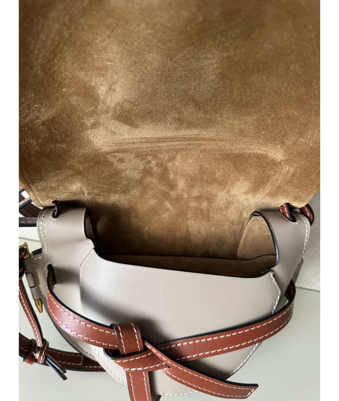 LOEWE Оранжевая кожаная сумка через плечо, фото 4