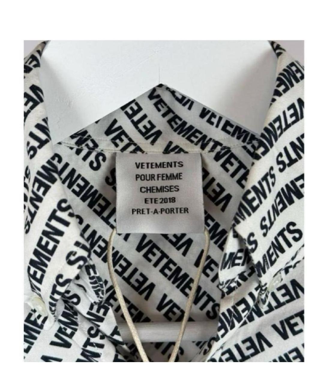 VETEMENTS Белая блузы, фото 7