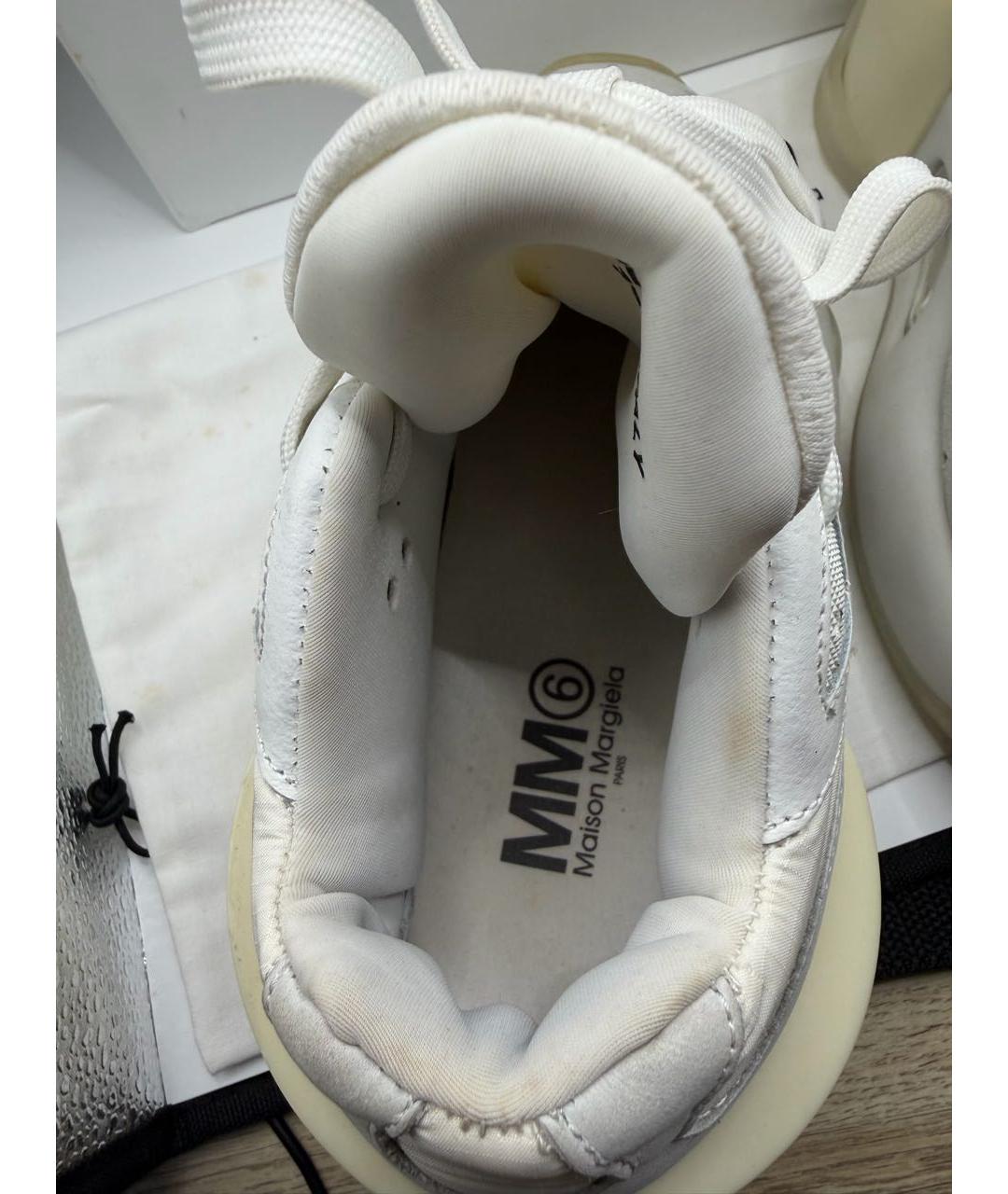 MM6 MAISON MARGIELA Бежевые замшевые кроссовки, фото 5
