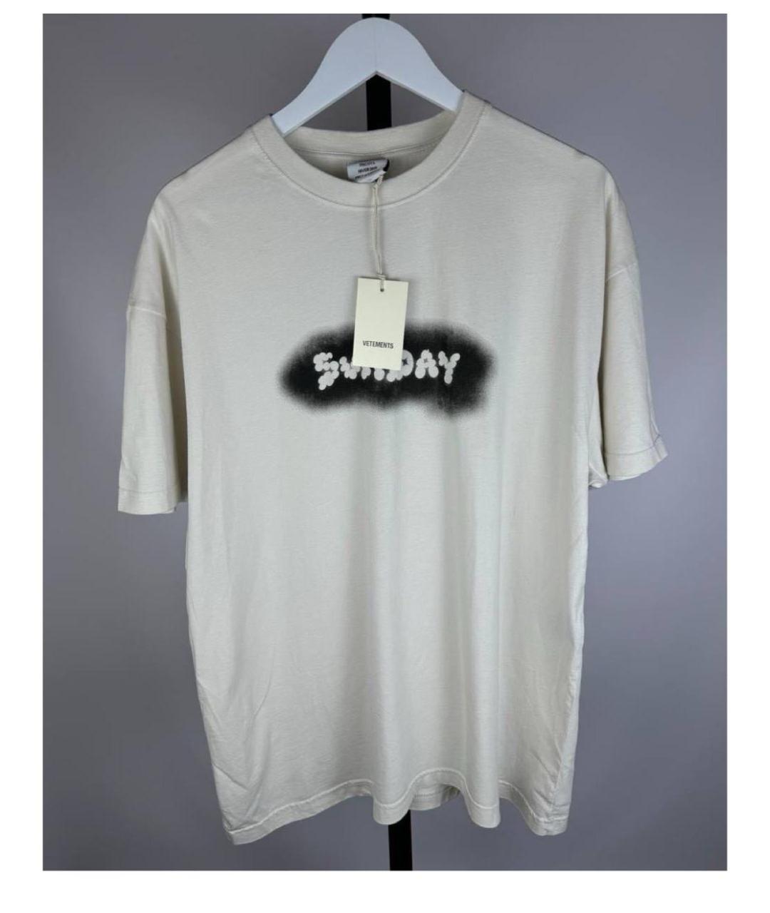VETEMENTS Бежевая футболка, фото 6