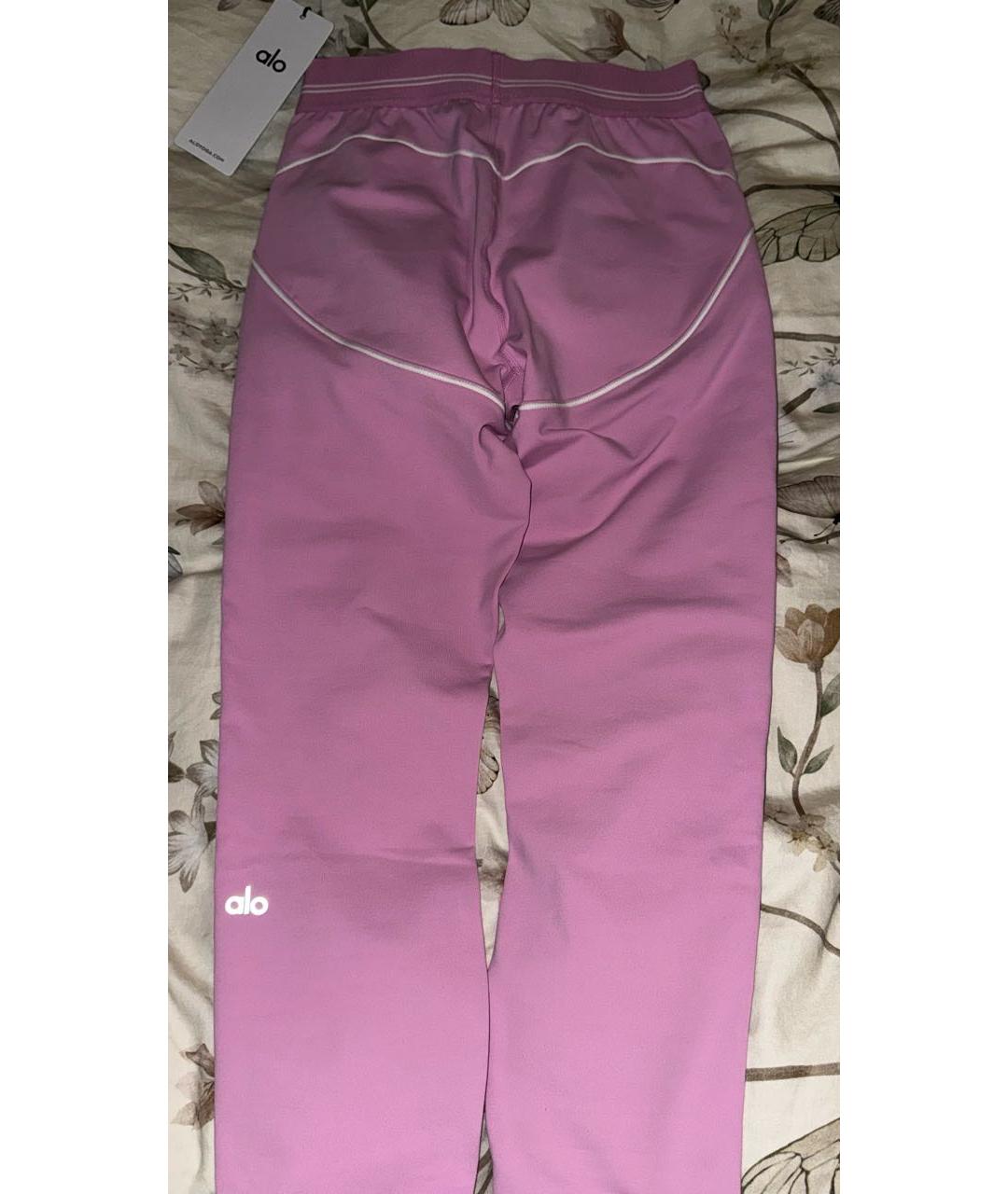 ALO YOGA Розовый хлопковый спортивные костюмы, фото 2