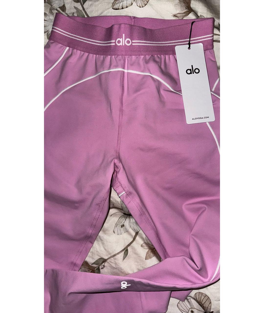 ALO YOGA Розовый хлопковый спортивные костюмы, фото 5