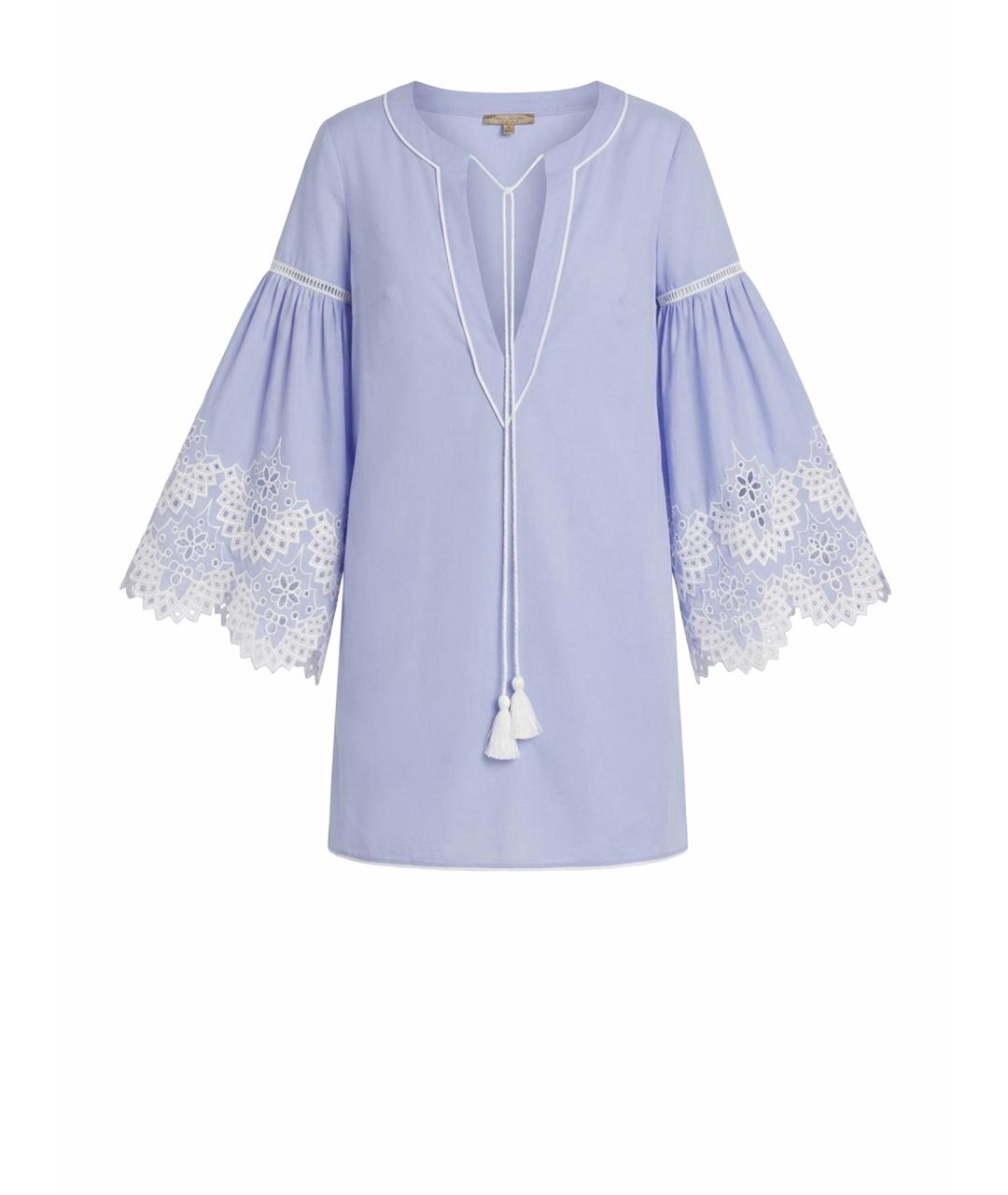 ERMANNO SCERVINO Голубая хлопковая туника, фото 1