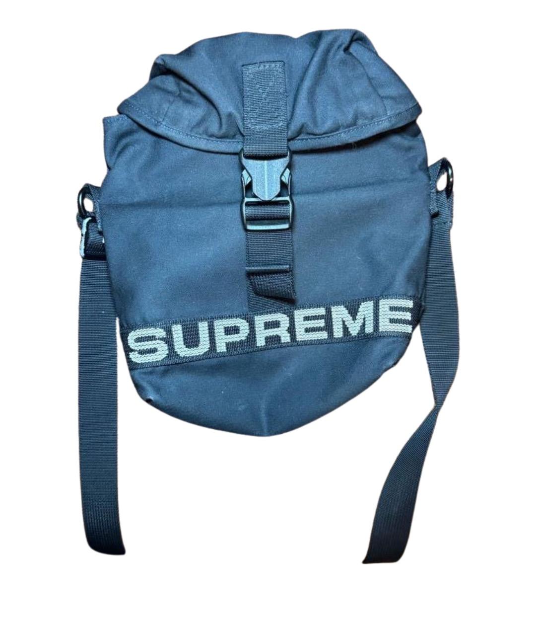 SUPREME Черная сумка на плечо, фото 1