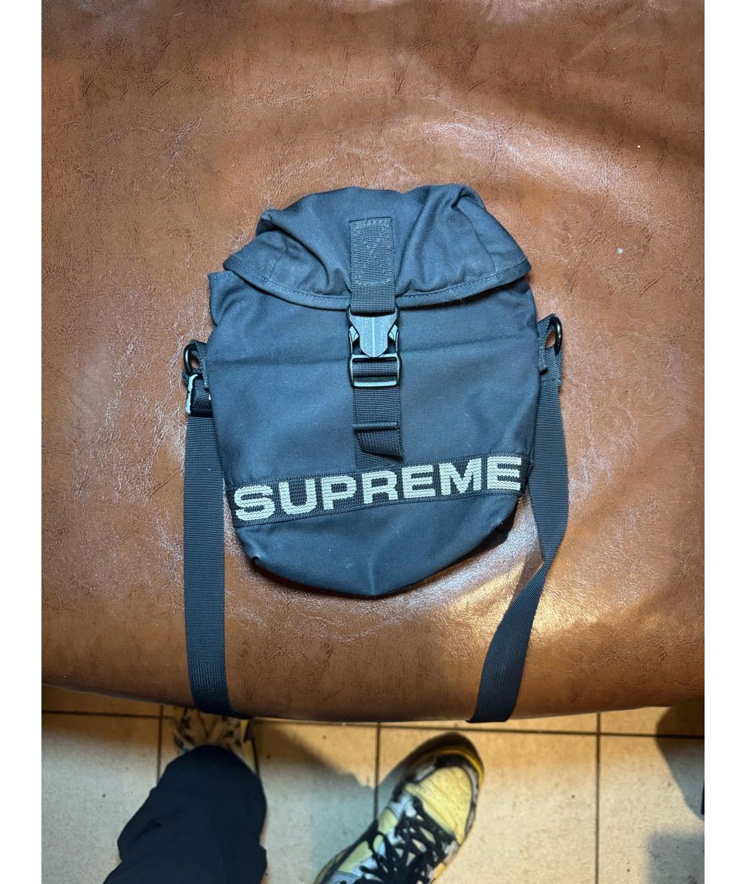 SUPREME Черная сумка на плечо, фото 6
