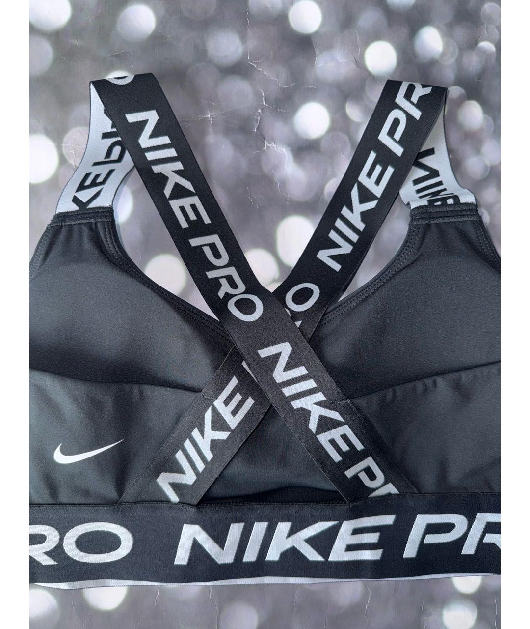 NIKE Черная полиэстеровая майка, фото 4