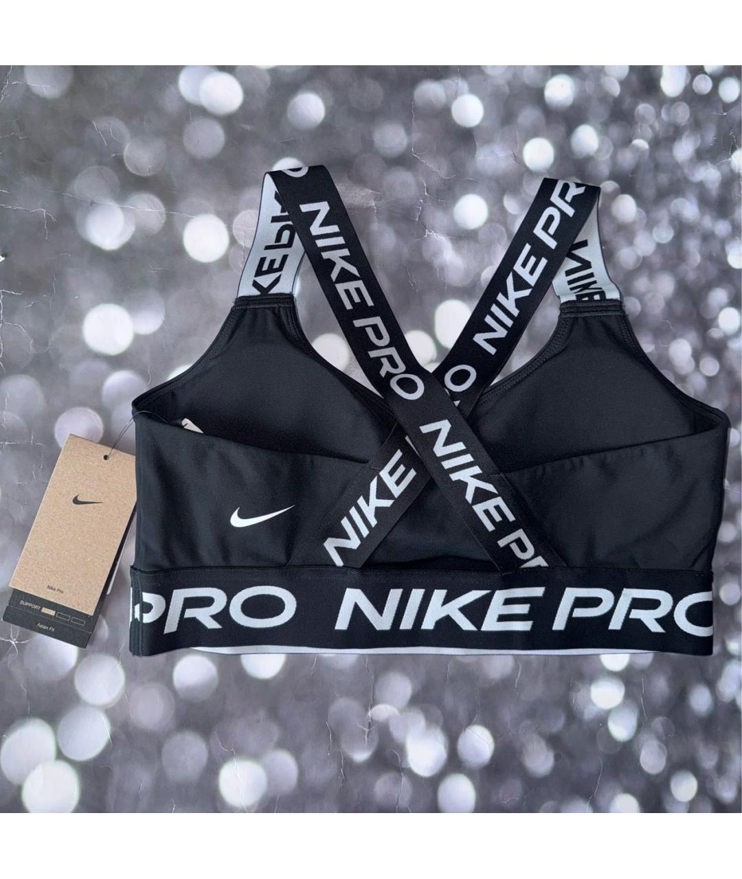 NIKE Черная полиэстеровая майка, фото 3