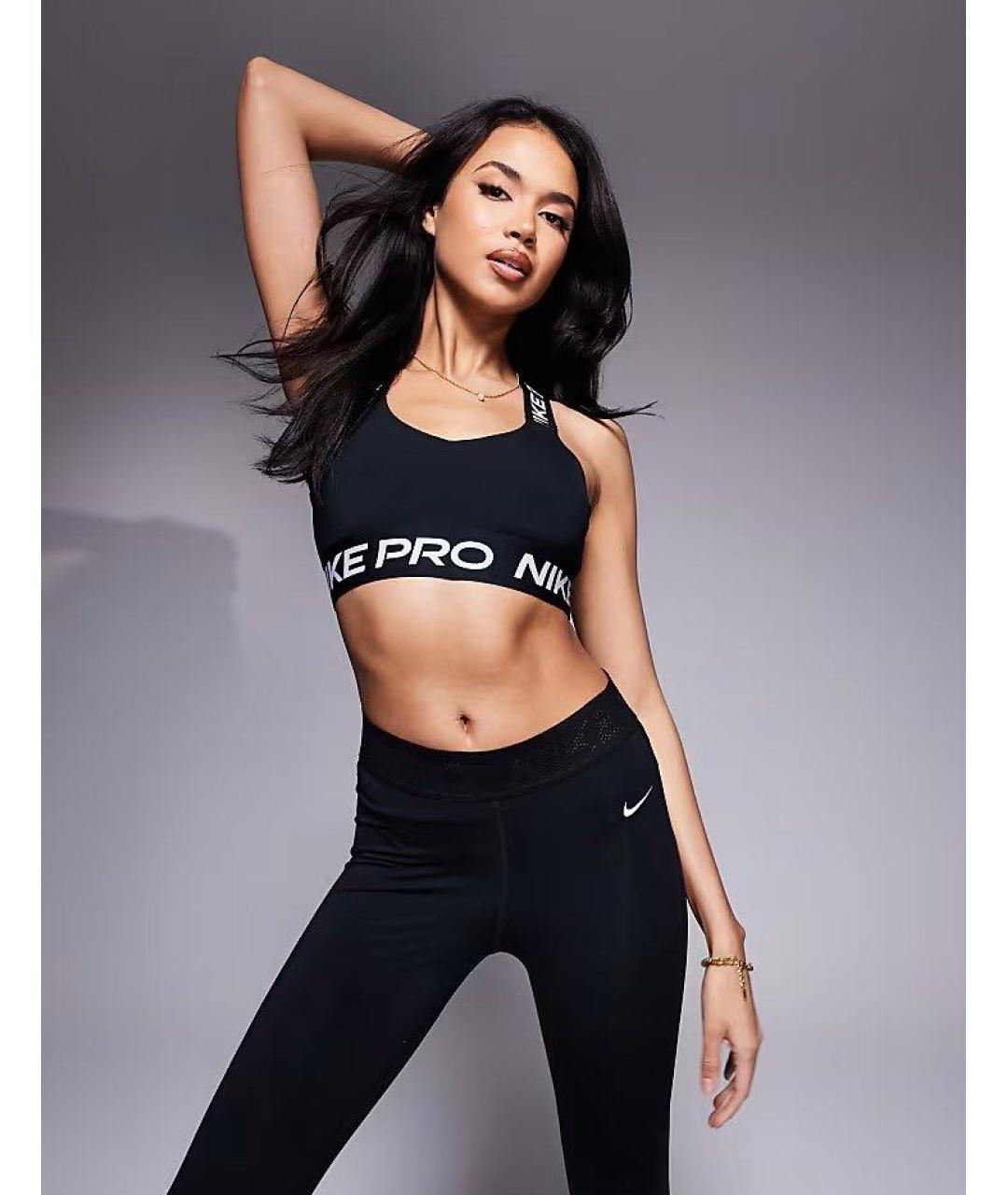NIKE Черная полиэстеровая майка, фото 7