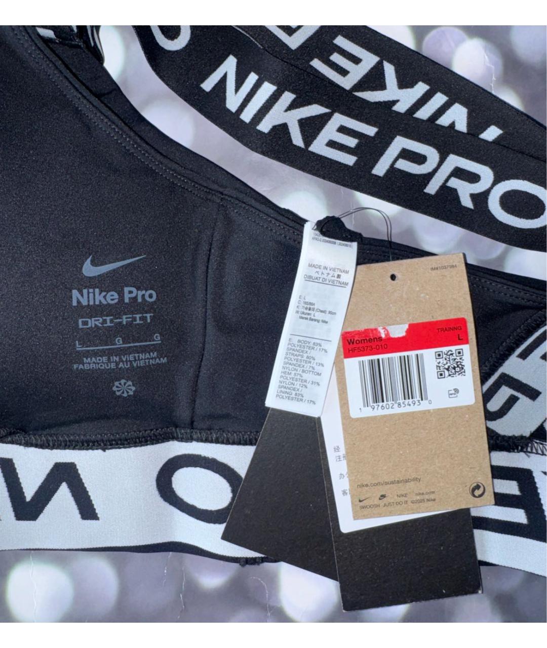 NIKE Черная полиэстеровая майка, фото 5