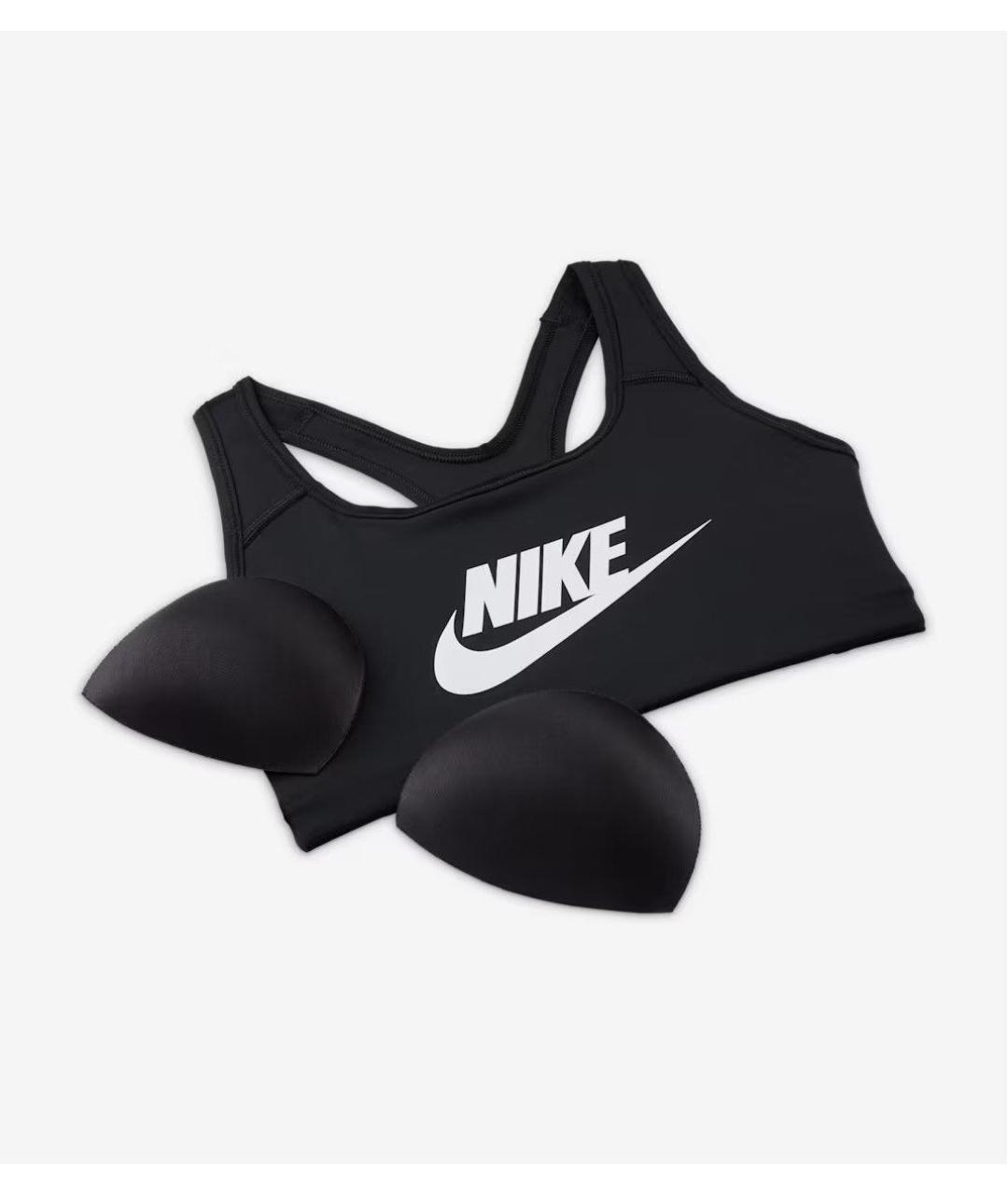 NIKE Черная полиэстеровая майка, фото 6
