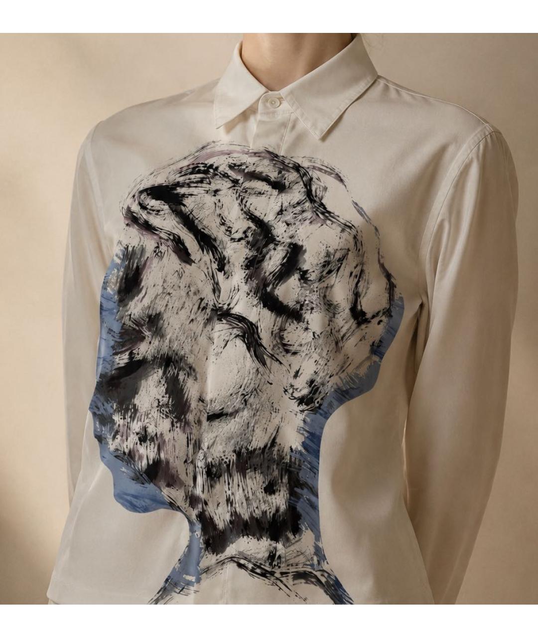 CHRISTIAN DIOR Белая вискозная рубашка, фото 1