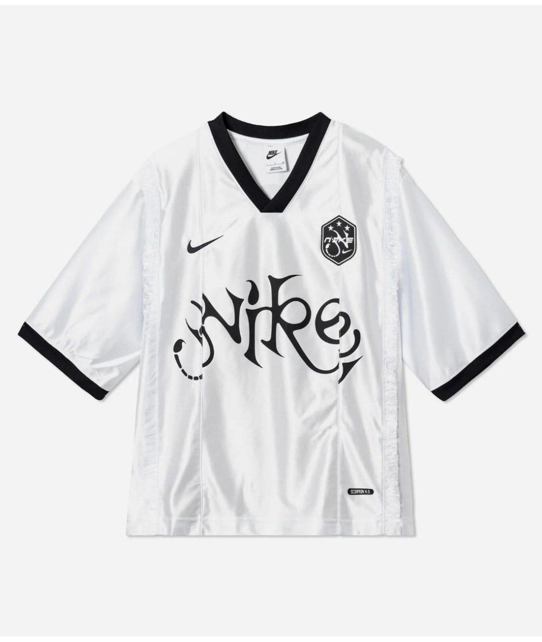 NIKE Серебряная полиэстеровая футболка, фото 9