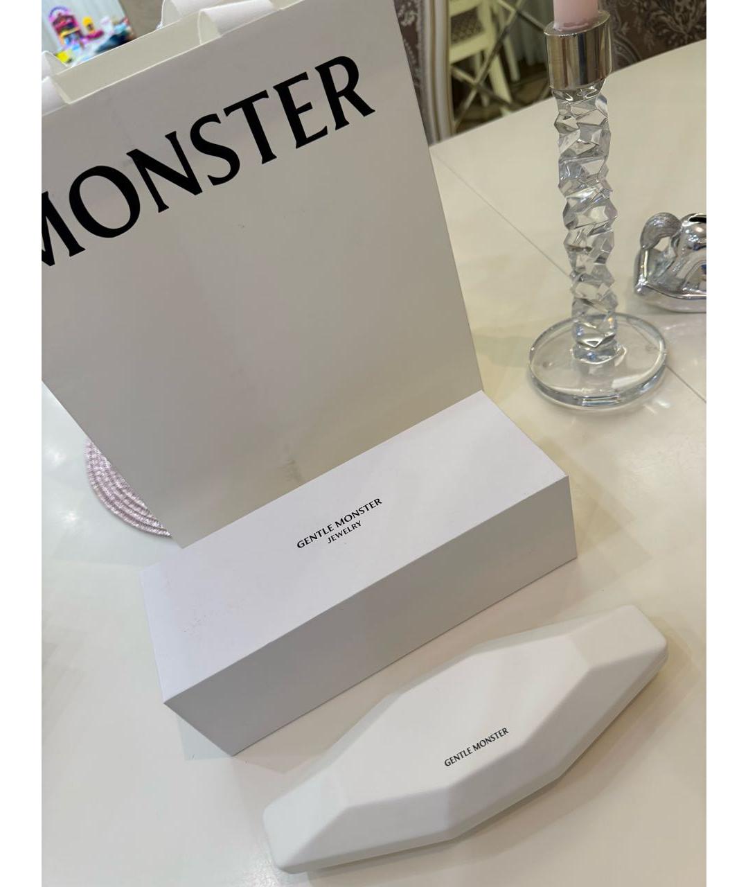 GENTLE MONSTER Серебряные металлические солнцезащитные очки, фото 7