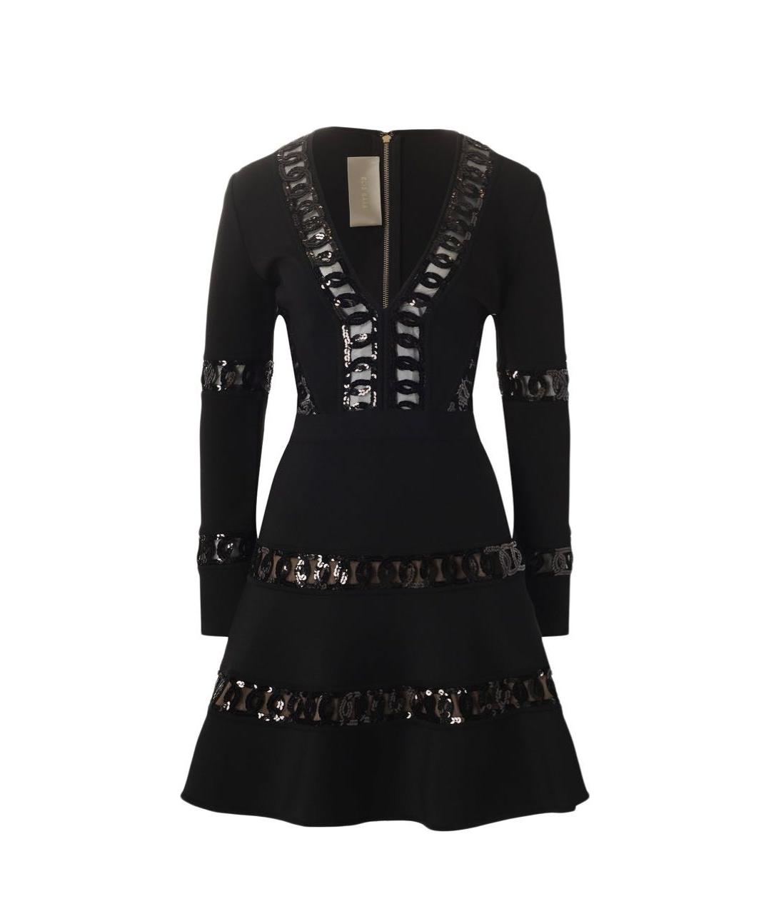 ELIE SAAB Черное вискозное коктейльное платье, фото 9
