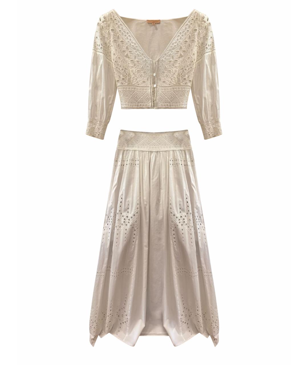 ERMANNO SCERVINO Белый хлопковый костюм с юбками, фото 1