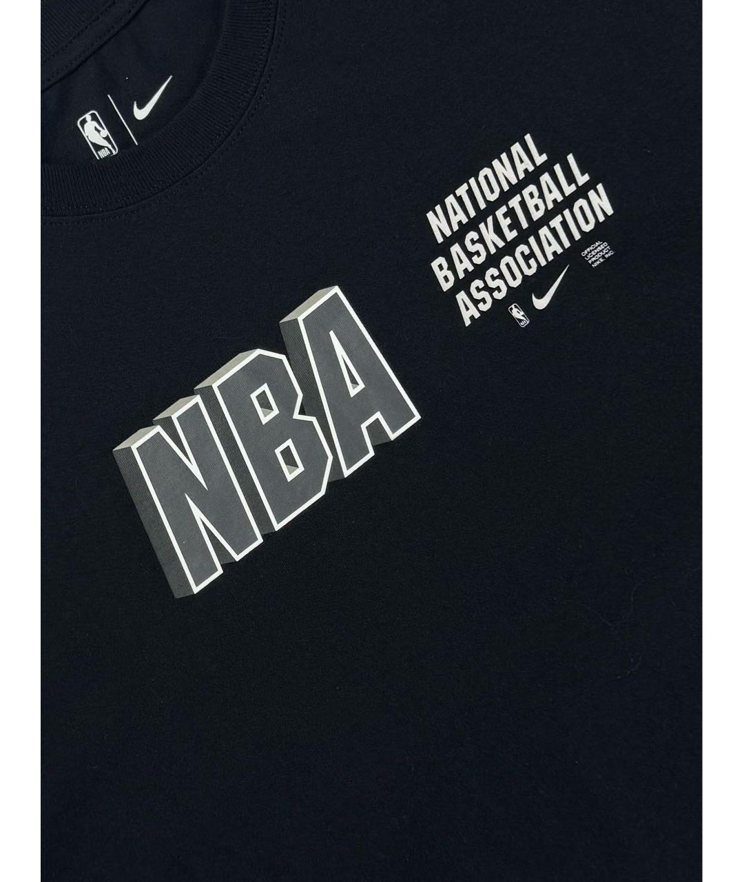 NIKE Черная хлопковая футболка, фото 4