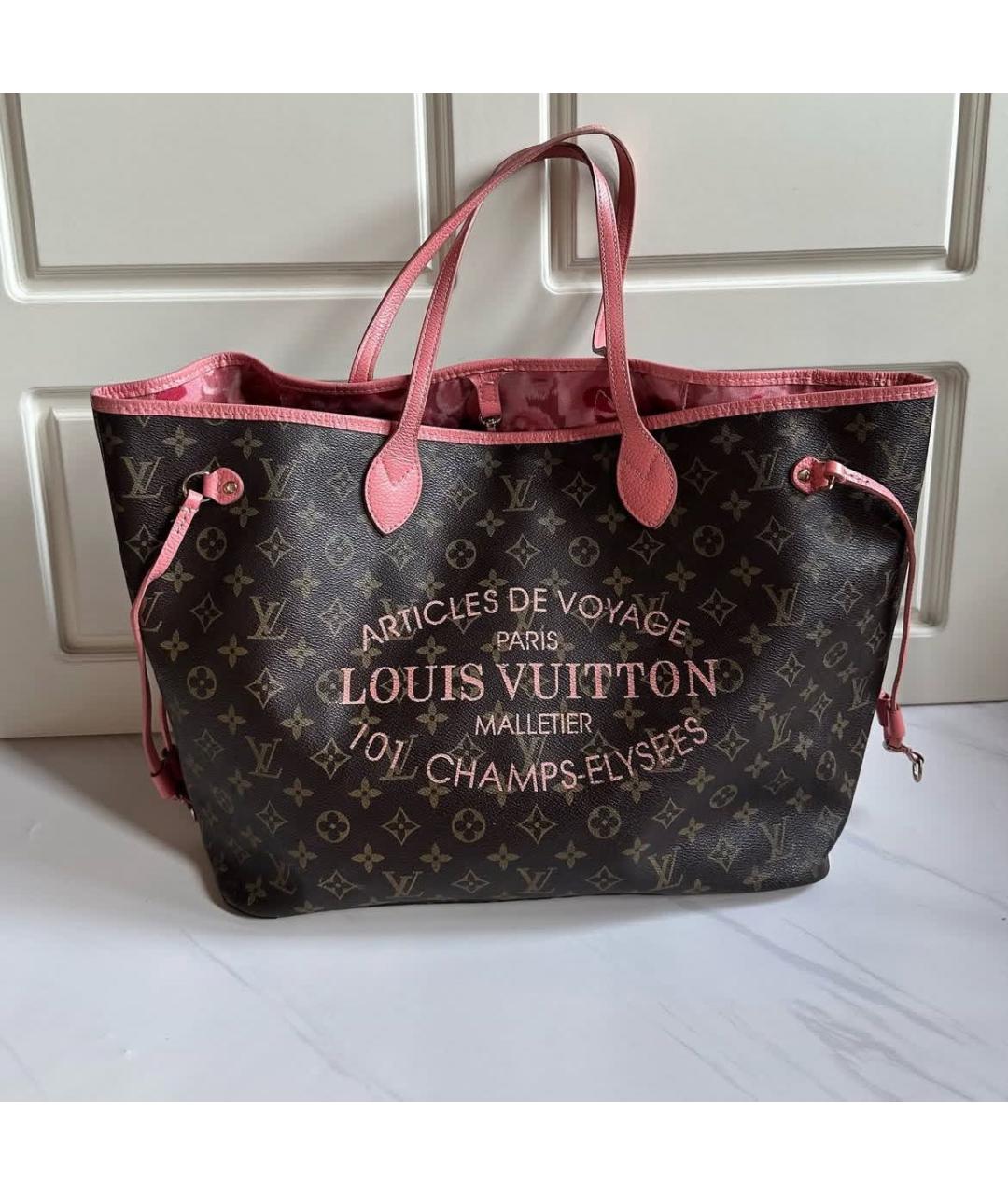 LOUIS VUITTON Коричневая сумка тоут, фото 5
