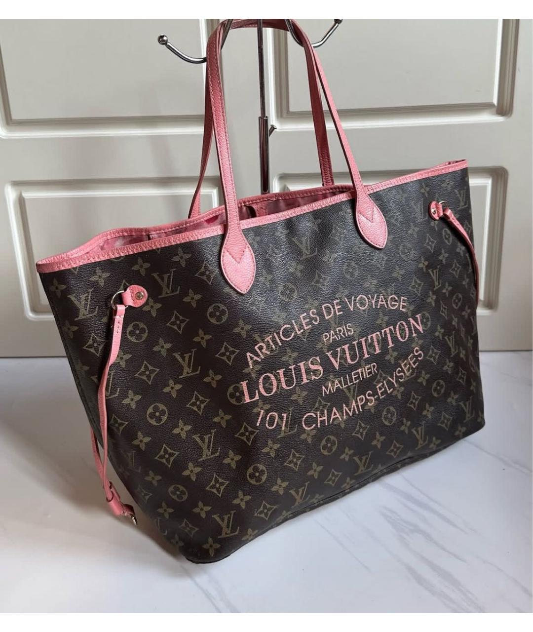 LOUIS VUITTON Коричневая сумка тоут, фото 2