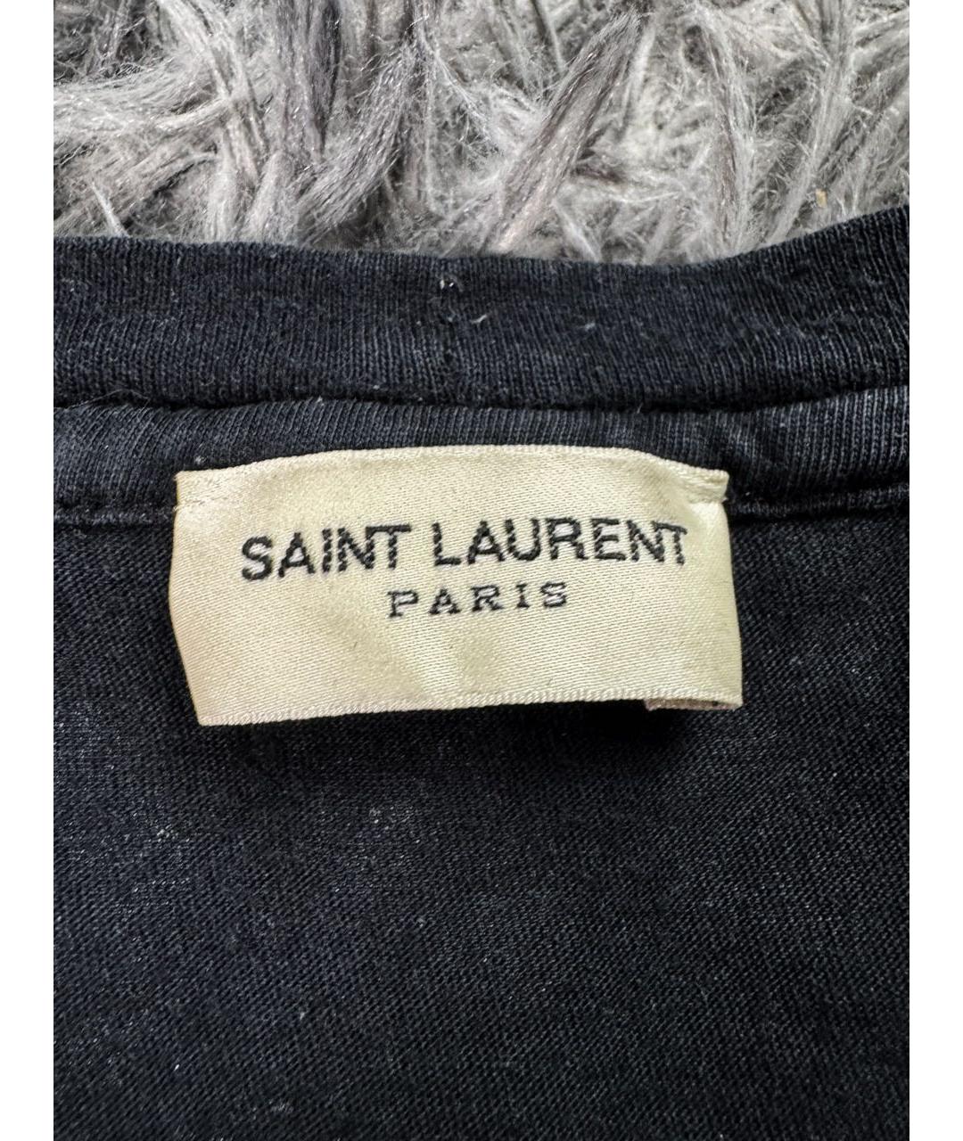 SAINT LAURENT Мульти хлопковая футболка, фото 4