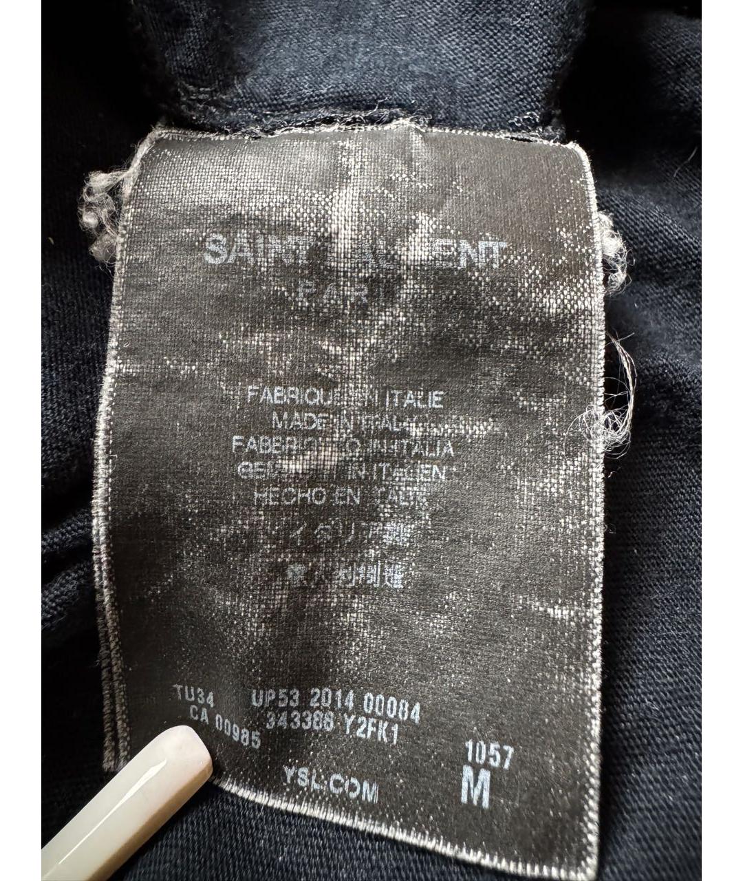 SAINT LAURENT Мульти хлопковая футболка, фото 5
