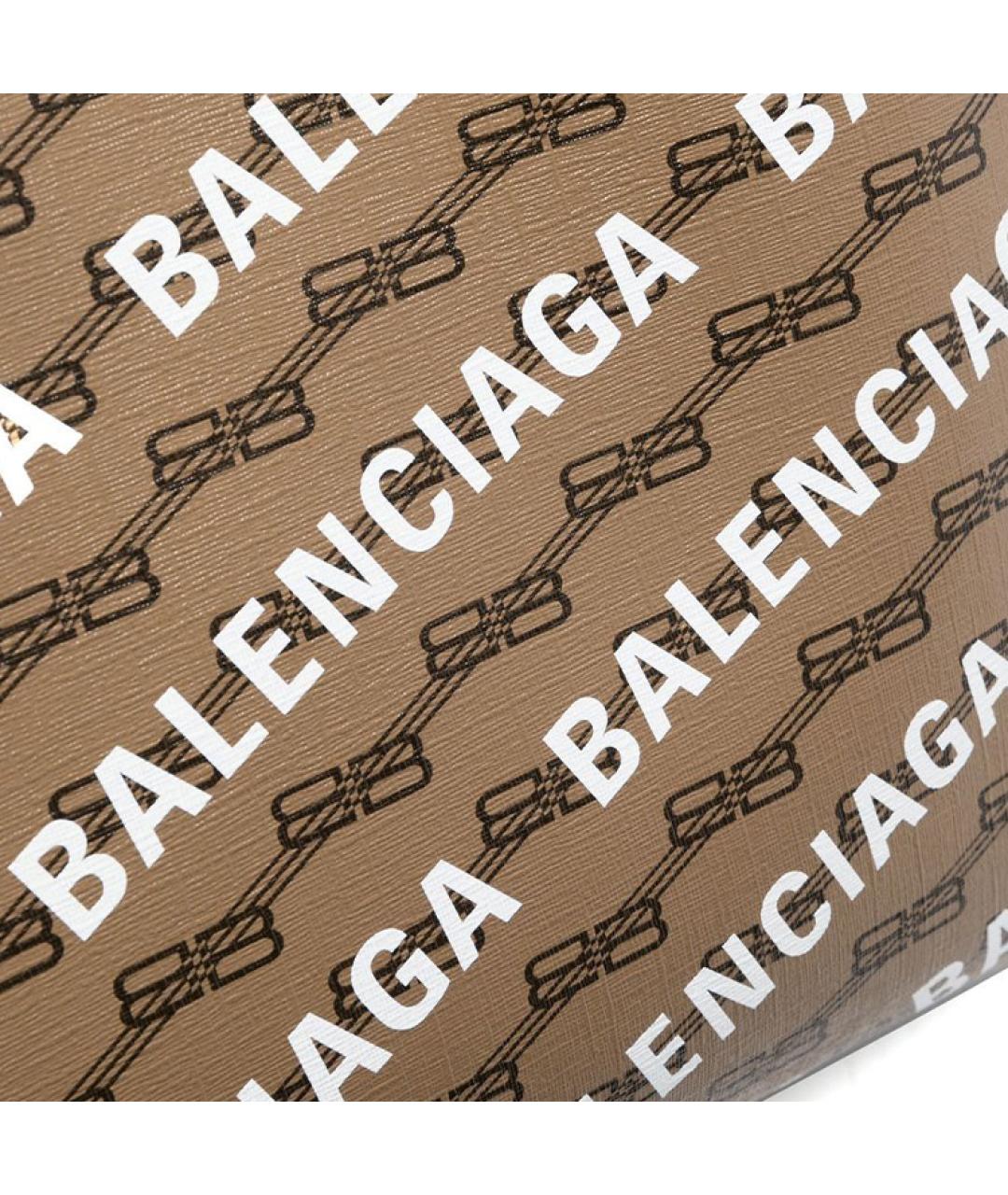 BALENCIAGA Коричневая сумка тоут, фото 4