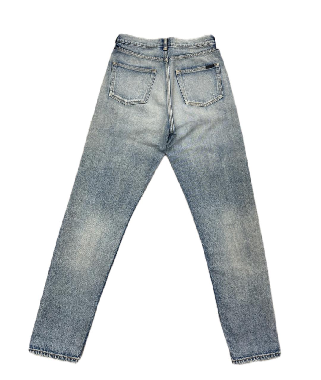 SAINT LAURENT Синие джинсы слим, фото 2