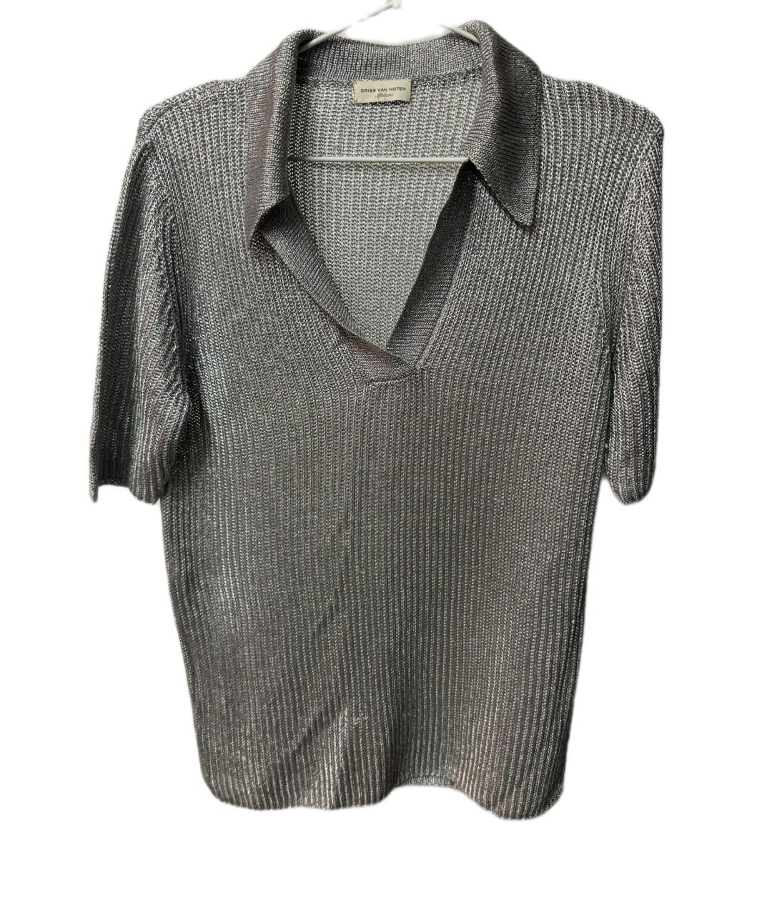 DRIES VAN NOTEN Серая блузы, фото 4