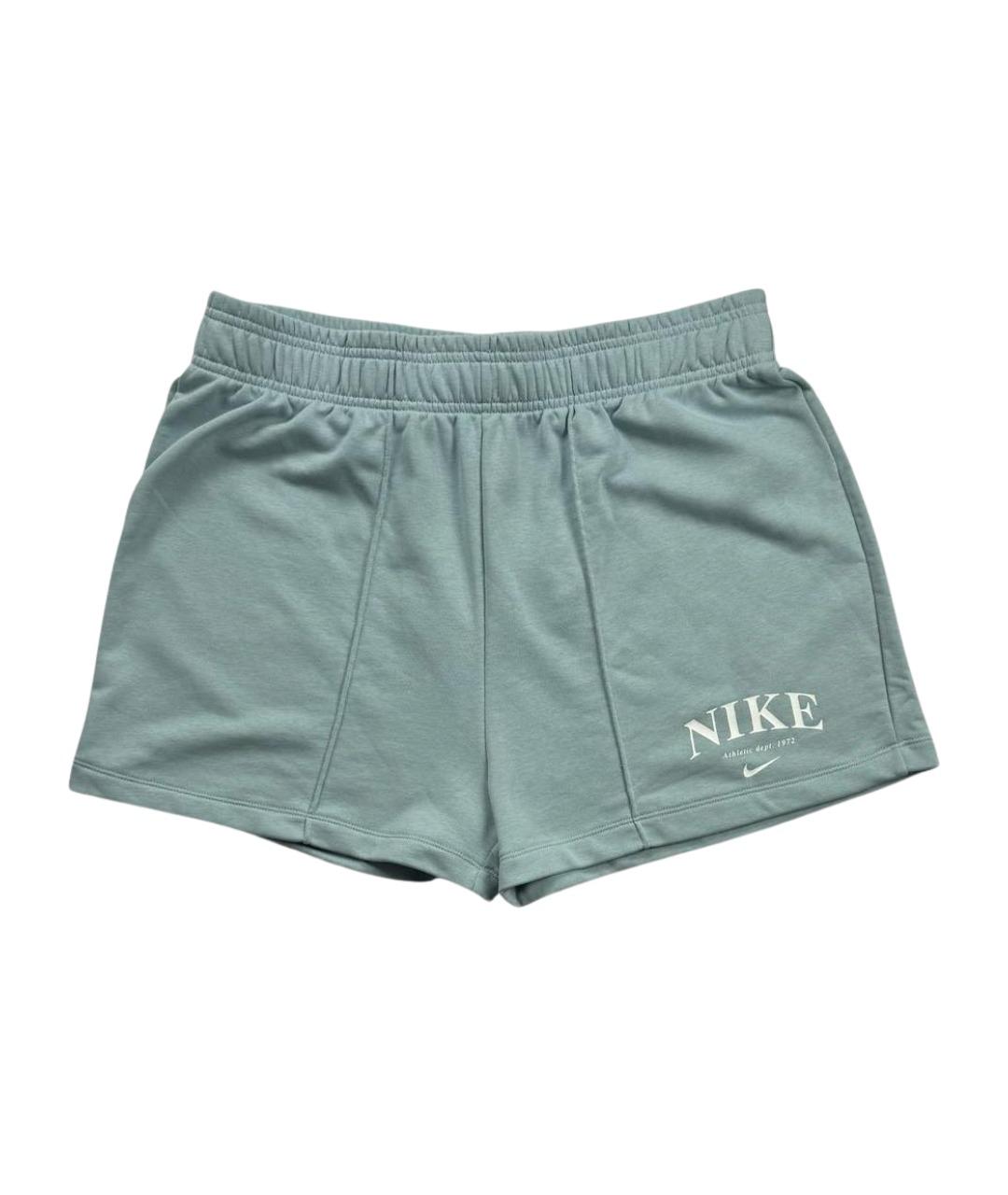 NIKE Бирюзовые хлопковые шорты, фото 1