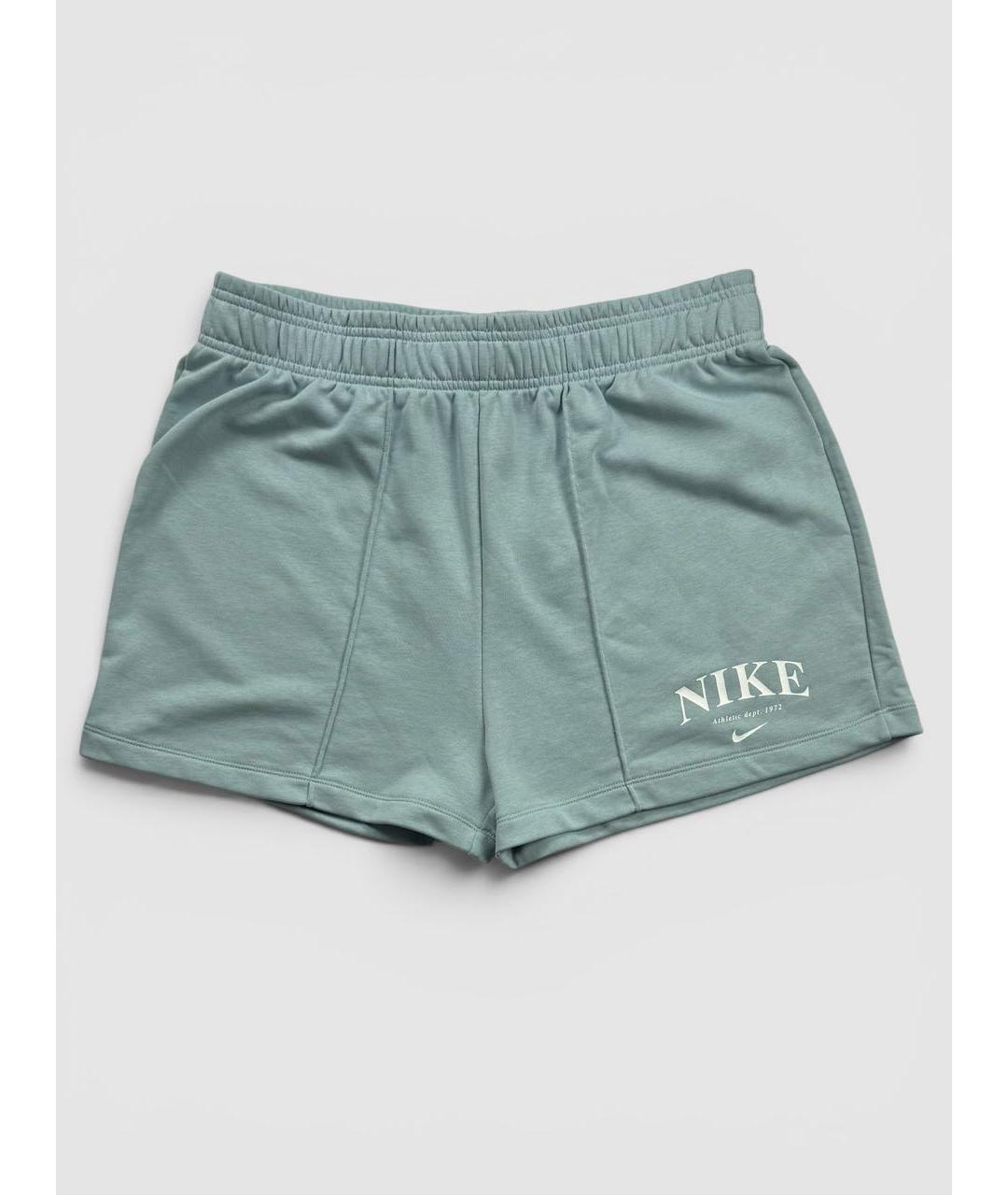 NIKE Бирюзовые хлопковые шорты, фото 6
