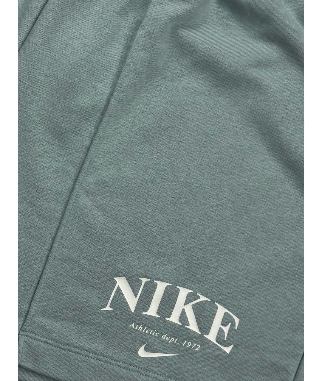 NIKE Бирюзовые хлопковые шорты, фото 5